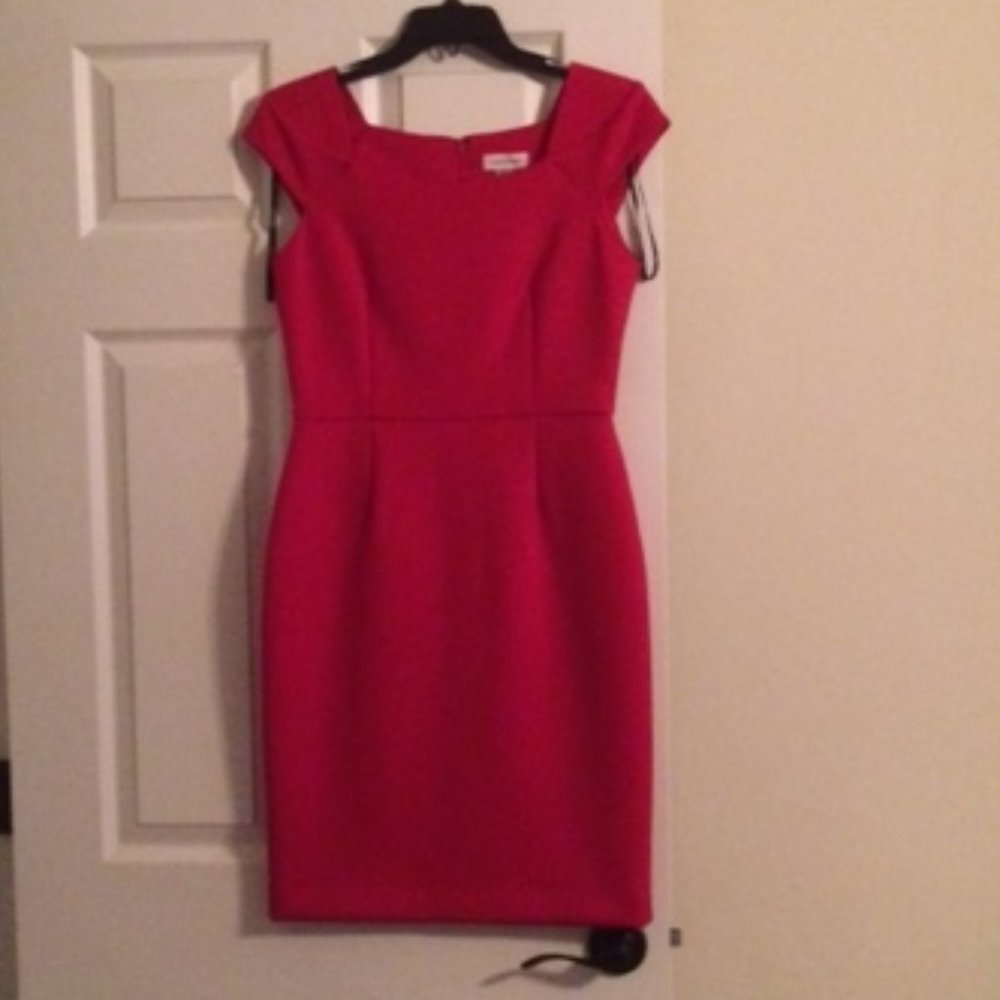 Red Dress(Calvin Klein) tags still on